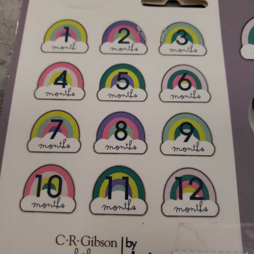 CR GIBSON - BELLY MONTH STICKERS