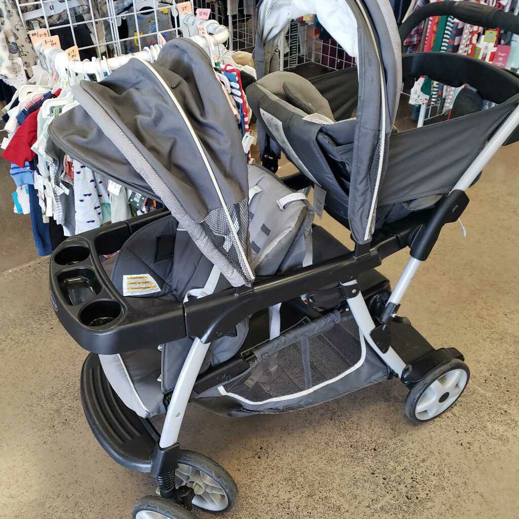 SIT AND STAND DOUBLE STROLLER