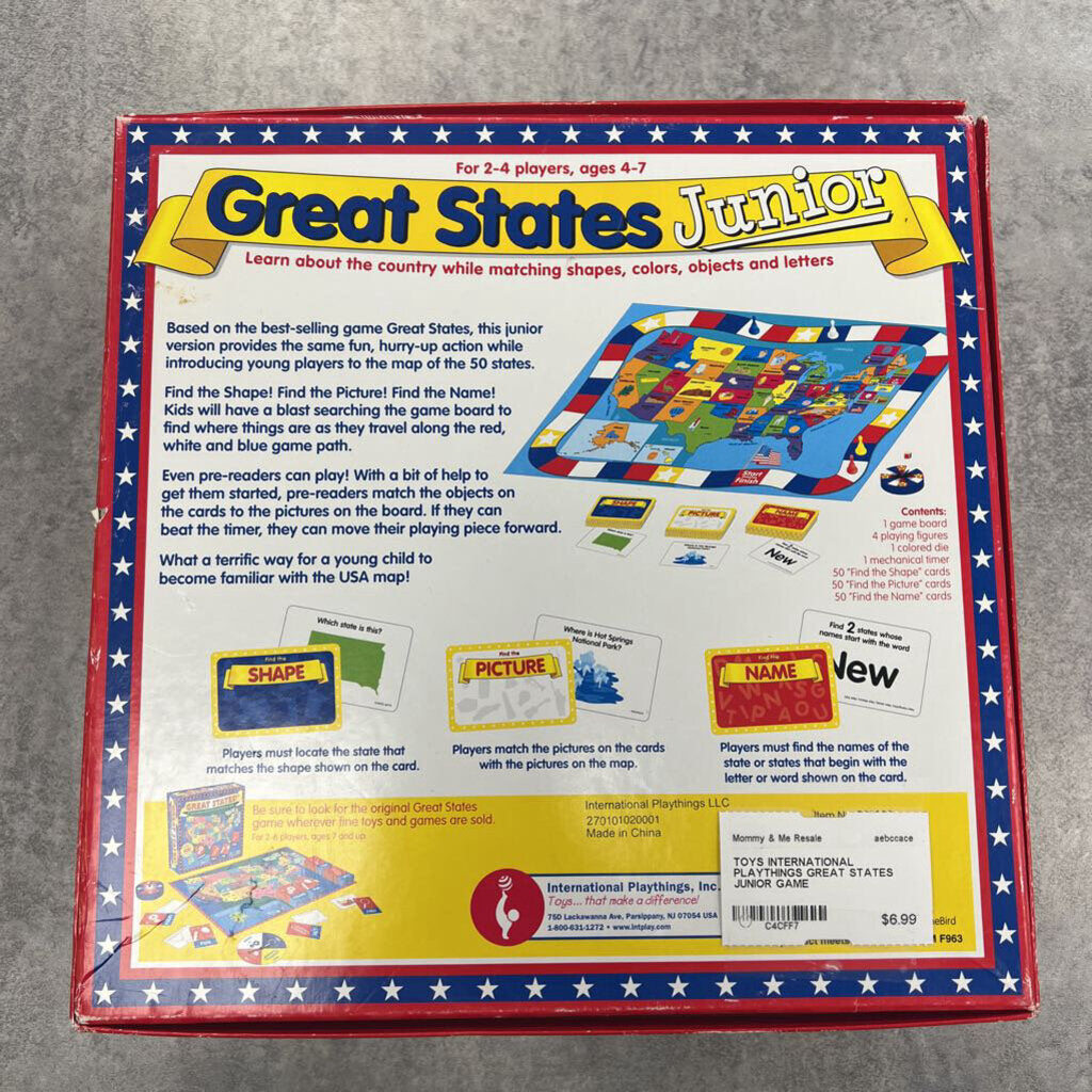 GREAT STATES JUNIOR GAME